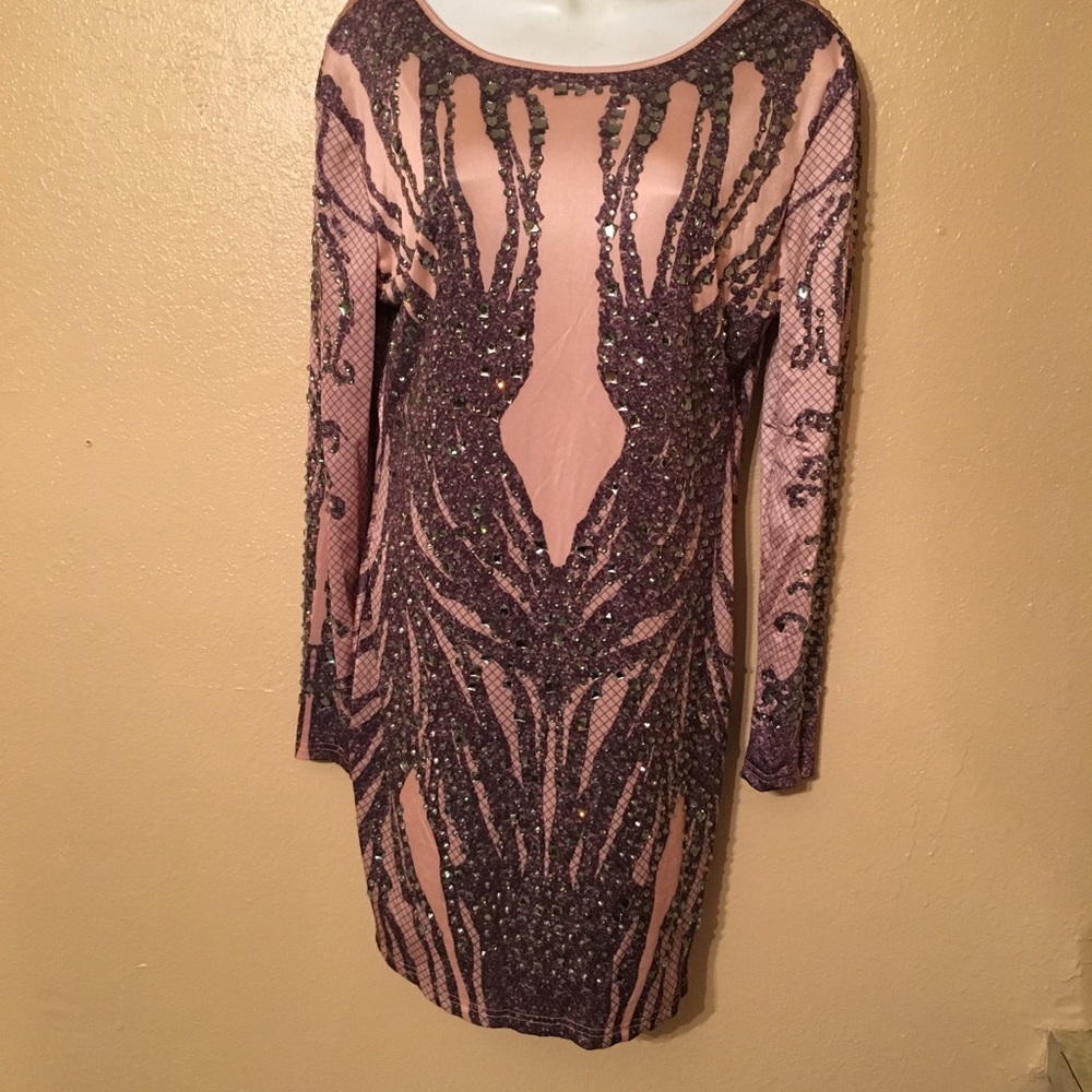 Fashion nova rhinestone dress